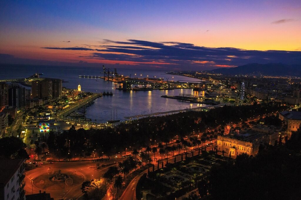malaga, spain, andalusia, view, the horizon, costa de sol, silence, paradise, night view, mountains, panorama, nature, malaga, malaga, malaga, malaga, malaga